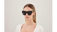 VALENTINO V logo VG0052S 001 53-18 Black
