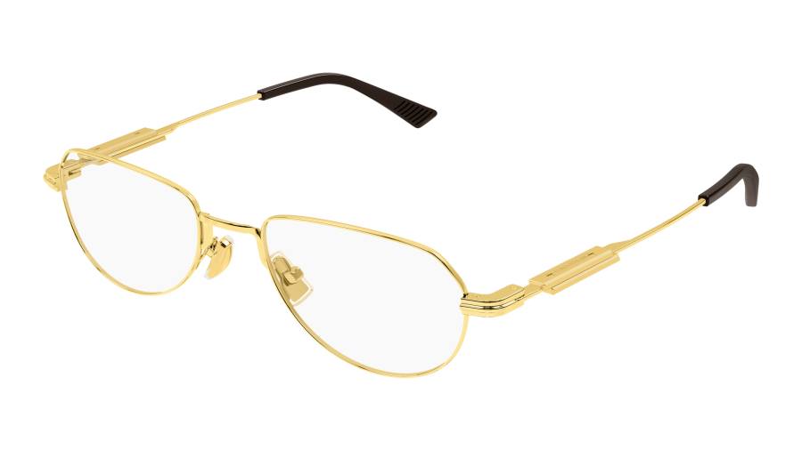 Gafas graduadas Bottega Veneta Ribbon BV1510O 002 52-19 Gold