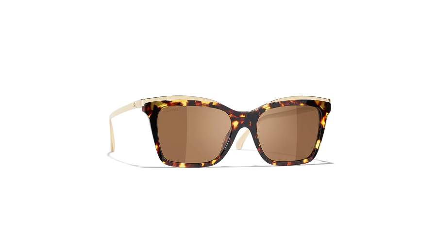 Zonnebrillen CHANEL CH4301 1851/63 54-17 Dark Havana + Gold