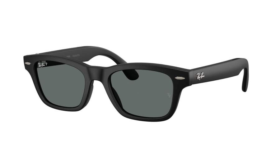 Occhiali da sole Ray-Ban Burbank Meta Audio RW7005 601S81 51-19 Nero