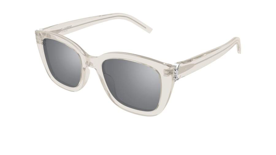 Okulary przeciwsłoneczne Saint Laurent Monogram SL M176 004 53-20 Beżowy