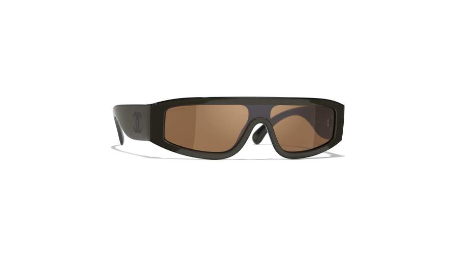 Occhiali da sole CHANEL CH6057 187173 24 Khaki & Black