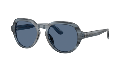 Dolce & Gabbana DG4567 348280 52-19 Transp Blue On Striped Blue