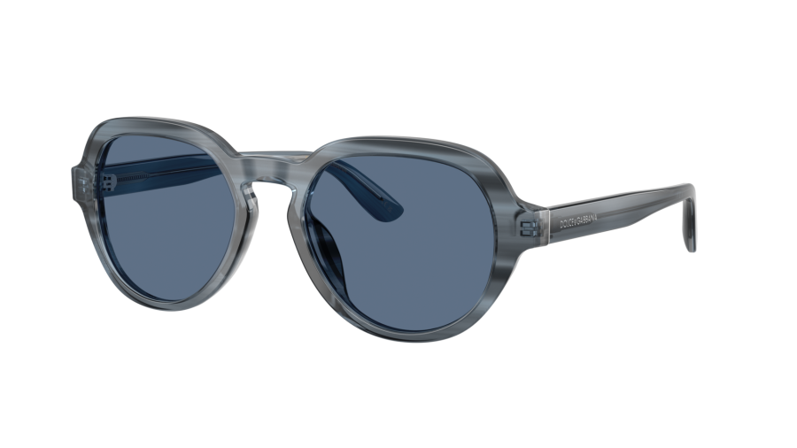 Sunglasses Dolce & Gabbana DG4567 348280 52-19 Transp Blue On Striped Blue