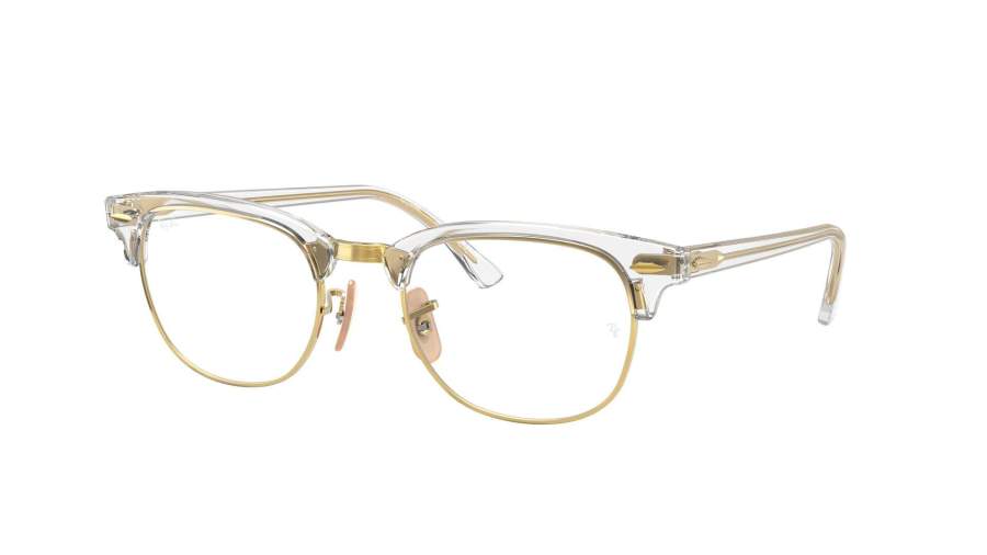 Lunettes de vue Ray-Ban Clubmaster Optics Or RX5154 5762 51-21 Medium en stock