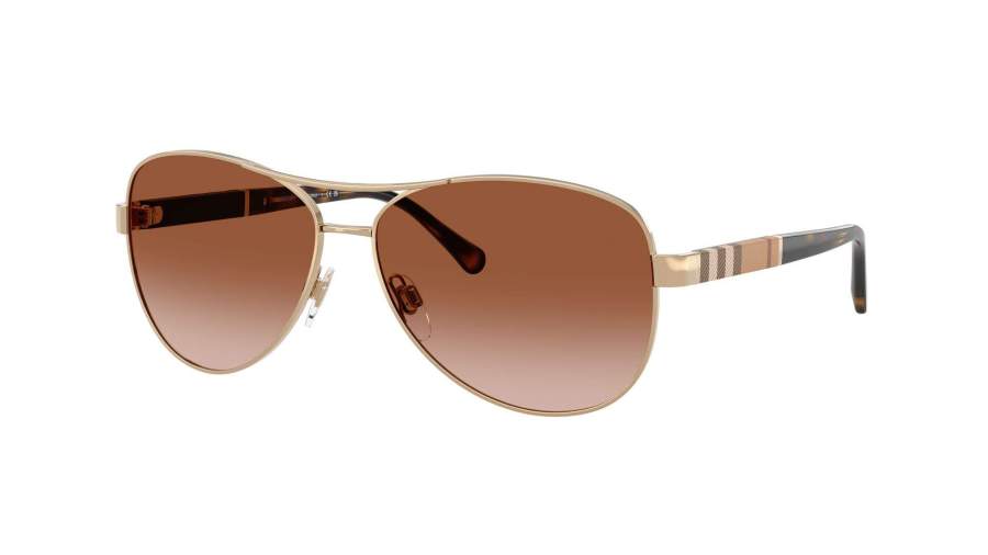 Sunglasses Burberry BE3080 114513 59-14 Gold Medium Degraded in stock