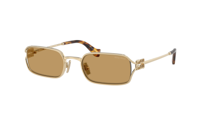 Okulary przeciwsłoneczne Miu Miu MU C50S ZVN10Y 52-21 Pale Gold