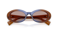 Miu Miu MU B09S 22R20I 52-21 Opal brown blue