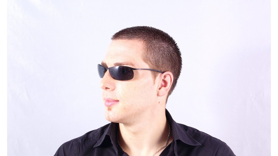 Sunglasses Ray-Ban RB3183 002/81 63-15 Black Large Polarized in