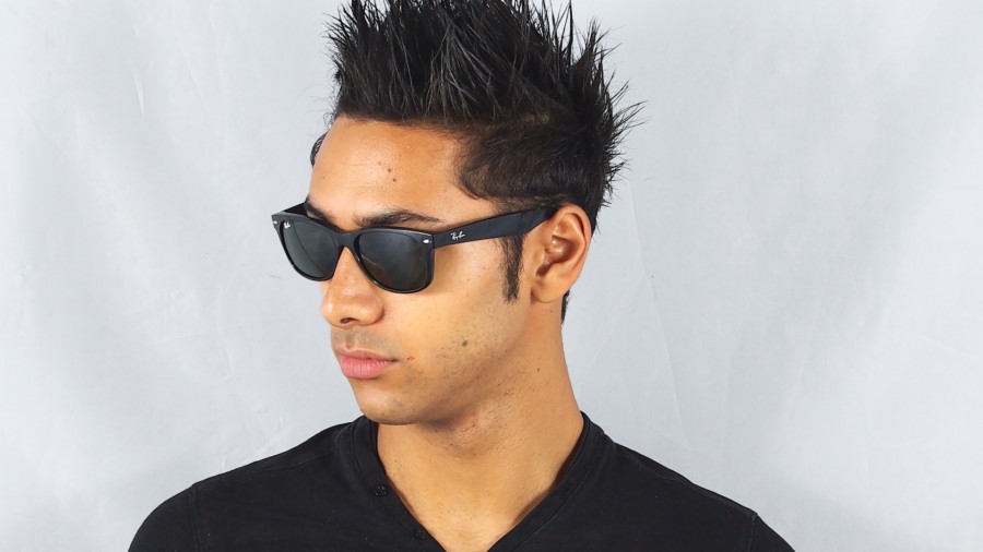 Sunglasses Ray-Ban New Wayfarer Black RB2132 901L 55-18 Medium in