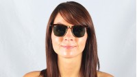 Ray-Ban Clubmaster RB3016 W0366 49-21 Żółw