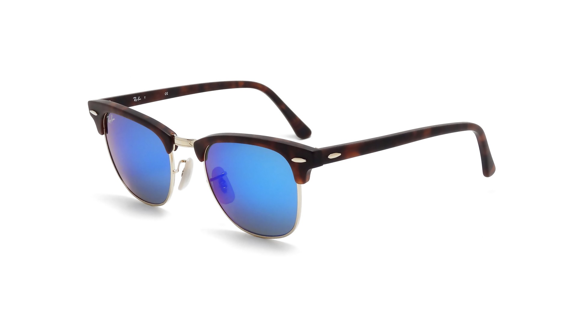 ray ban clubmaster mirror blue