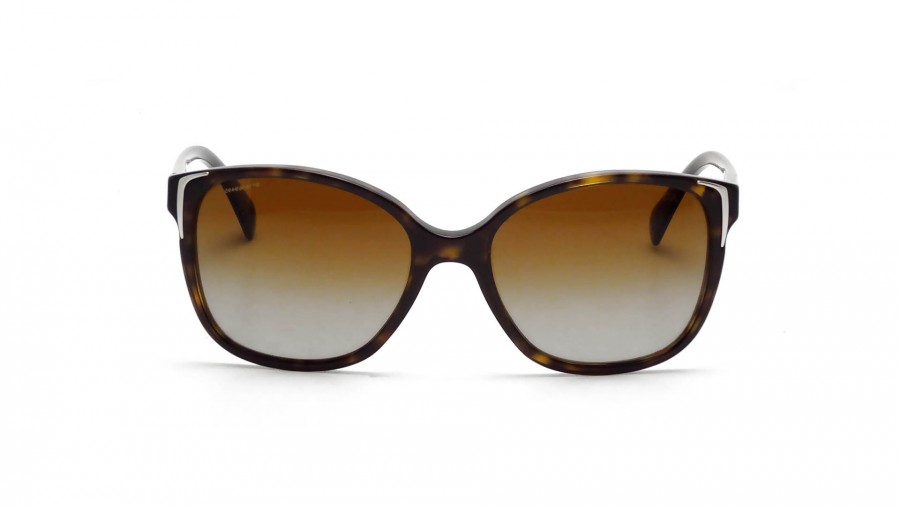 Sunglasses Prada PR01OS 2AU6E1 5517 Tortoise Medium Polarized Gradient in stock