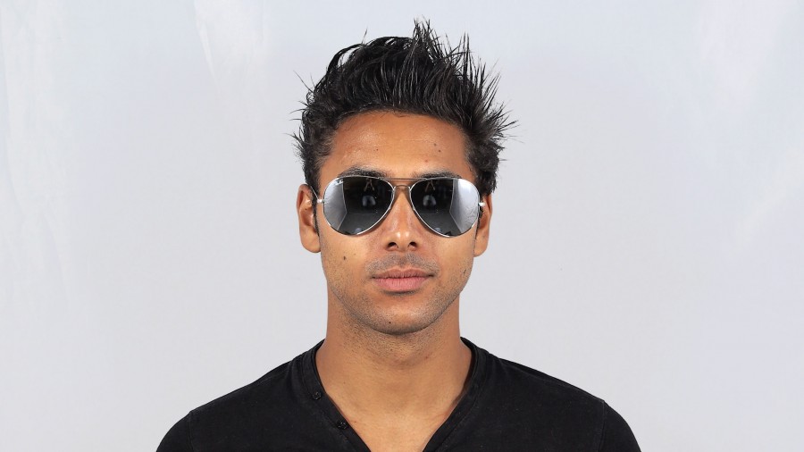 Sunglasses Ray-Ban Aviator Large Metal Silver RB3025 003/40  display picture 1