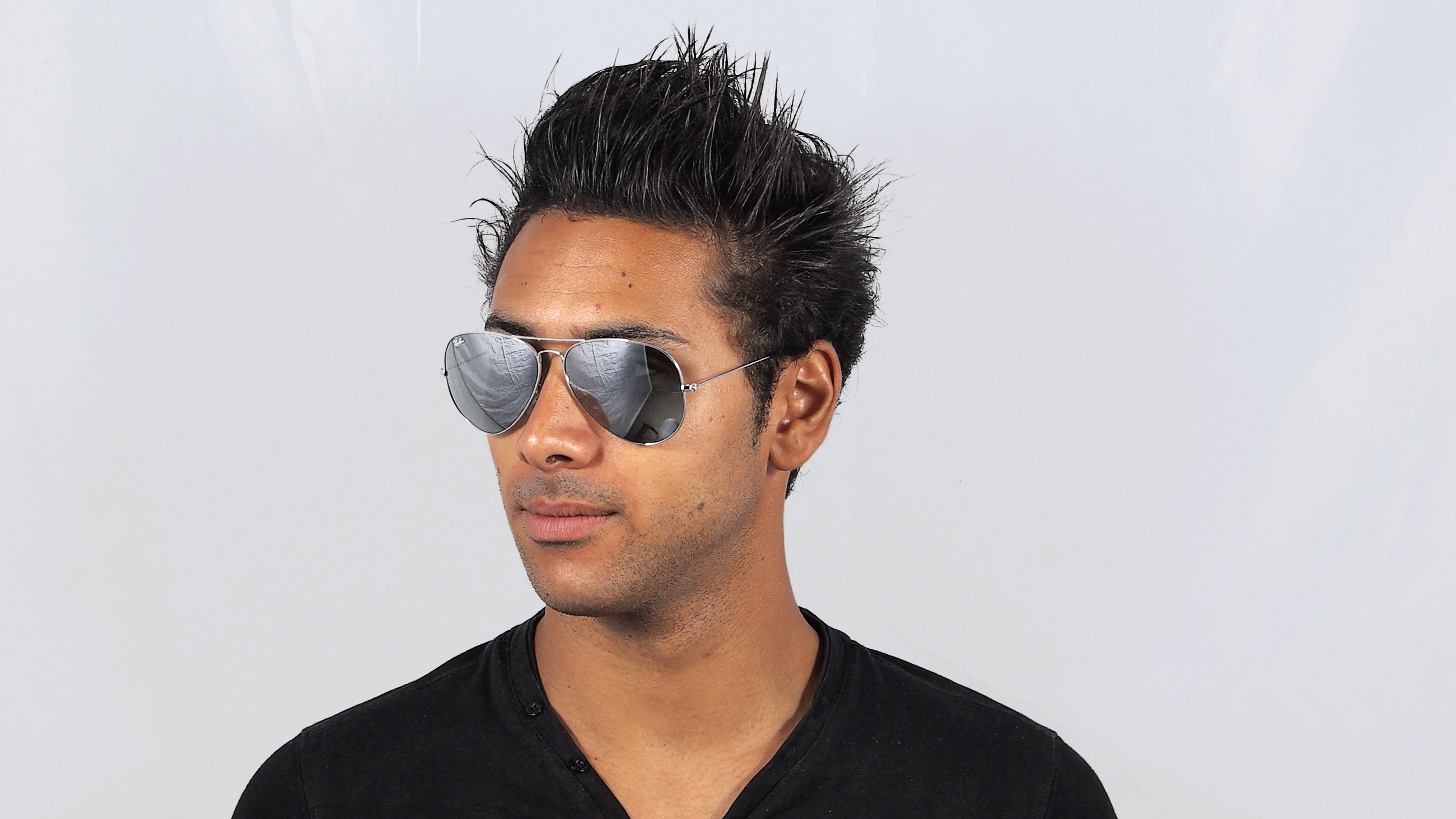 silver mirrored ray bans