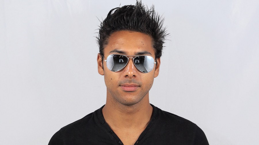 Sunglasses Ray-Ban Aviator Large Metal Silver RB3025 019/W3  display picture 1