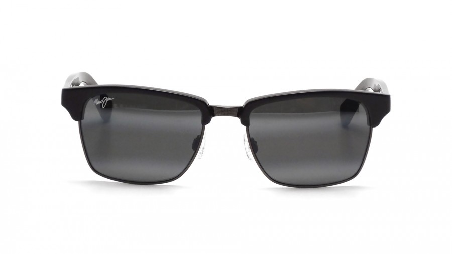 Sunglasses Maui Jim Kawika Black 257-17C 54-18 Medium Polarized Mirror in stock