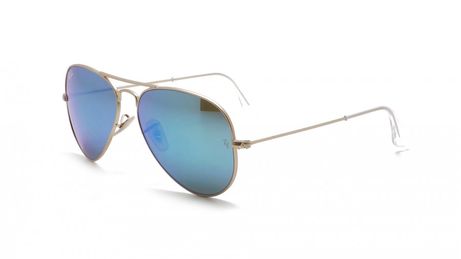 Sunglasses Ray-Ban Aviator Metal Blue Gold RB3025 112/17 58-14 Mirror in  stock, Price 90,75 €