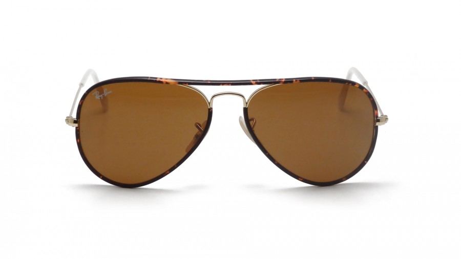 Sunglasses Ray-Ban Aviator Full Color Tortoise RB3025JM 001 58-14 Medium in stock