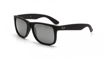 Sunglasses Ray-Ban Justin Black RB4165 622/6G 51-16 Medium Mirror in stock