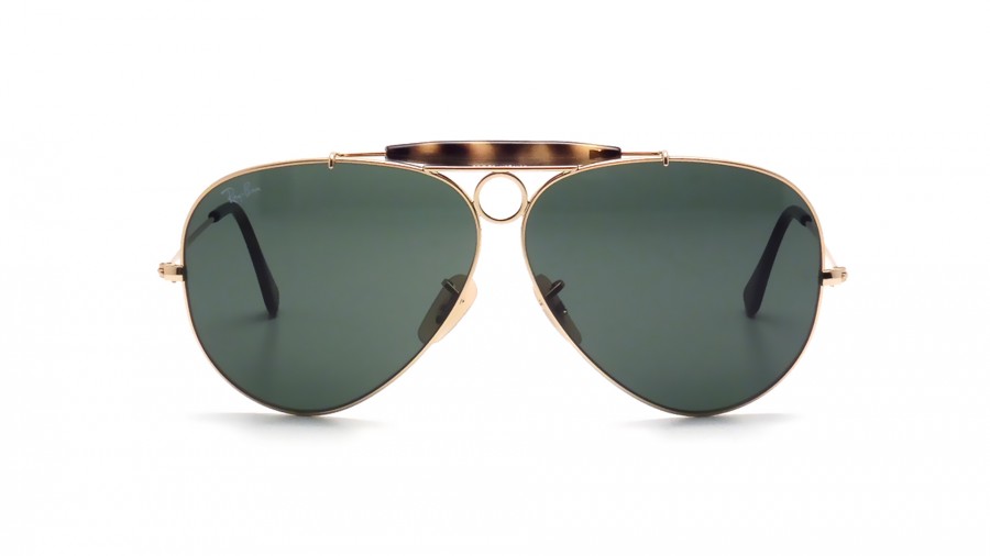 Sunglasses Ray-Ban Shooter Havane Gold RB3138 181 62-09 Large in stock