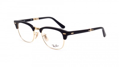 black and gold clubmaster eyeglasses
