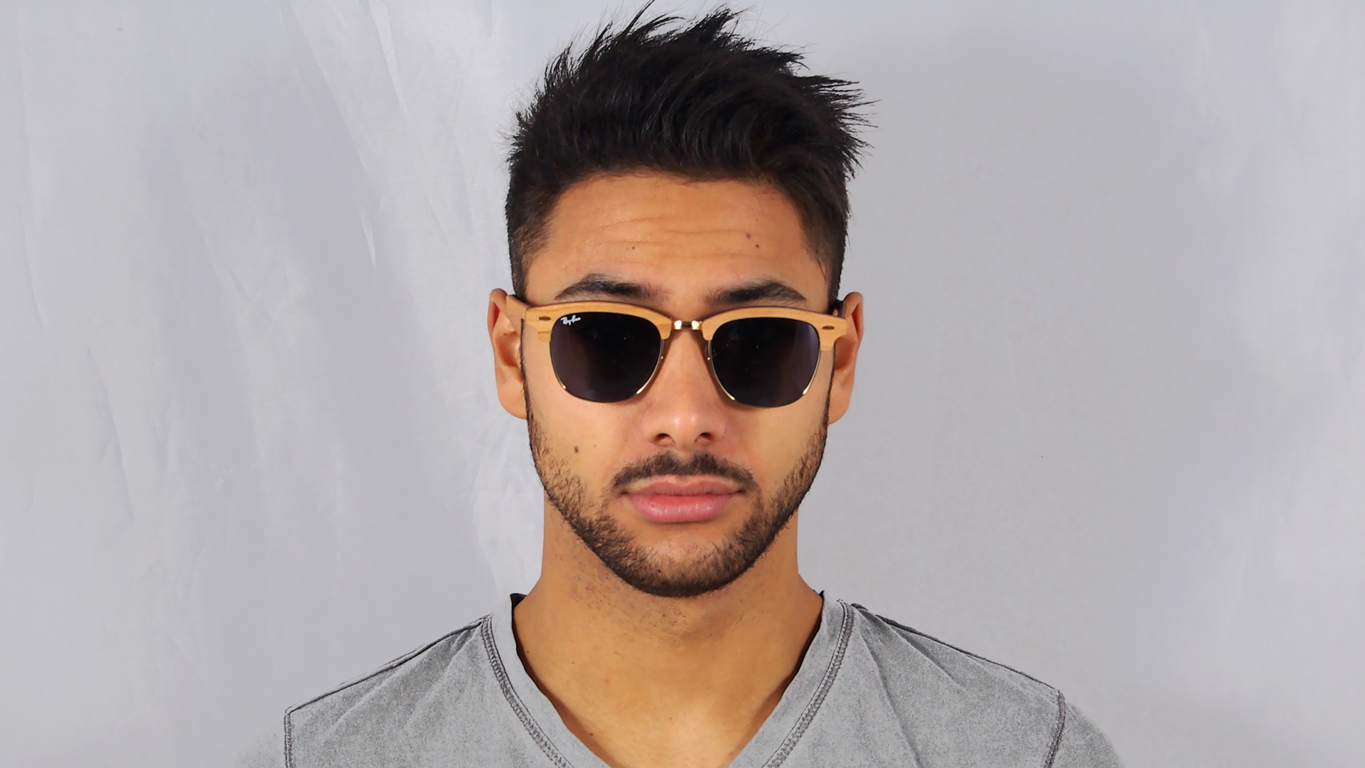 Ray Ban Clubmaster Glasses On Face 815ba1