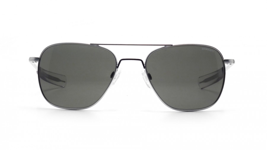 Sunglasses Randolph Aviator Matte Chrome AF085 55-20 Medium in stock