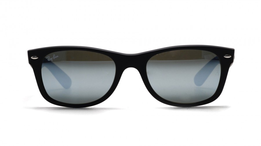Sunglasses Ray-Ban New Wayfarer Black G15 RB2132 622/30 52-18 Small Mirror in stock