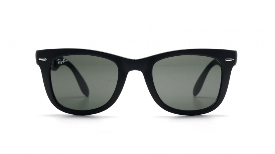 Sunglasses Ray-Ban Original Wayfarer Black Matte RB4105 601S 50-22 Medium Folding in stock