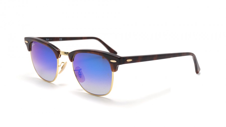 ray ban clubmaster purple lens