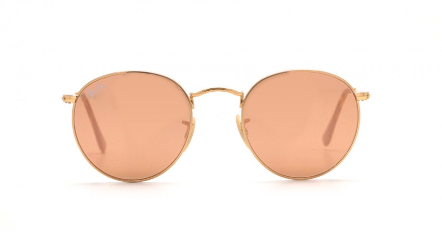 Sunglasses Ray-Ban Round Metal Pink Gold RB3447N 001/Z2 50-21 Medium in stock