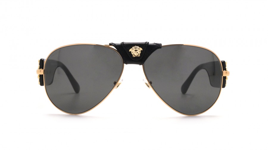 Sunglasses Versace VE2150Q 100287 62-18 Gold Large in stock