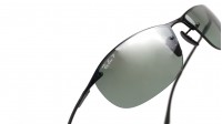 Ray-Ban RB3542 002/5L 63-15 Black Large Polarized Mirror in stock