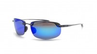 Maui Jim Ho'okipa Grau B407 11 blaue Brillengläser 64-17 Polarisiert 