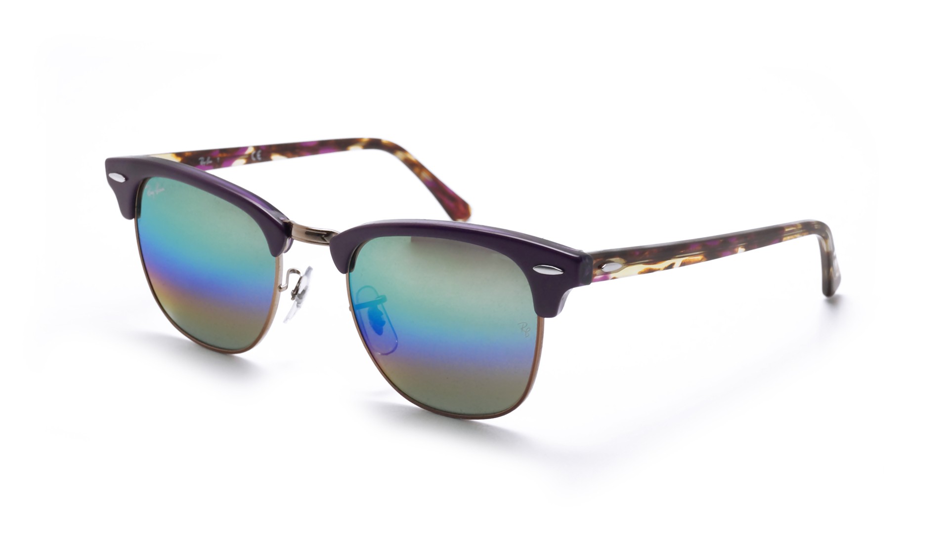 Ray-Ban Clubmaster Purple RB3016 1221 