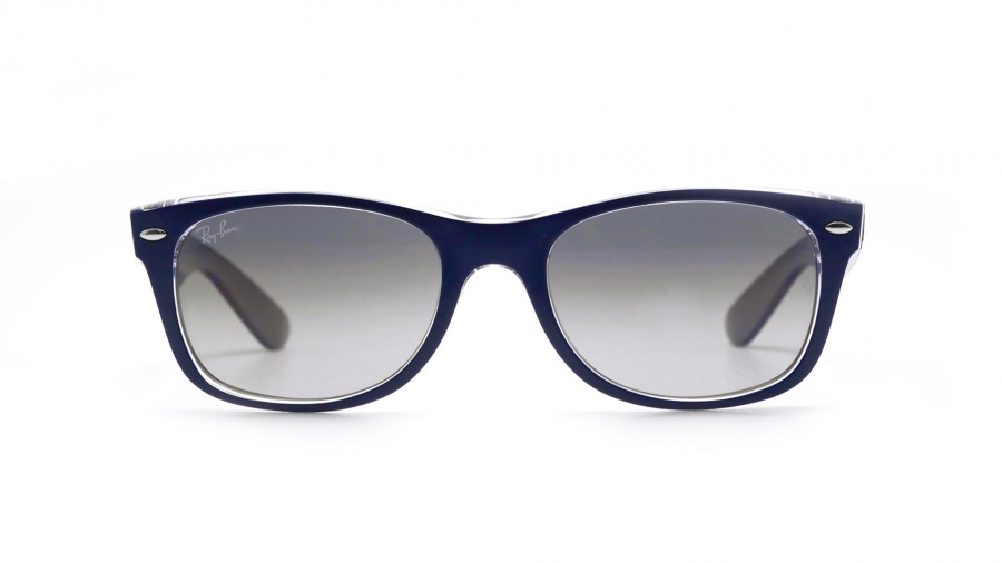 Sunglasses Ray-Ban New Wayfarer Blue RB2132 6053/71 55-18 Medium Gradient in stock