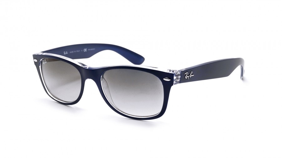 Ray-Ban New Wayfarer Blue RB2132 6053/71 55-18 Gradient in stock 