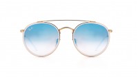 Ray-Ban Round Double bridge RB3647N 001/4O 51-22 Złoto