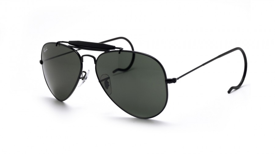 Okulary przeciwsłoneczne Ray-Ban Outdoorsman RB3030 L9500 58-14 Czarny
