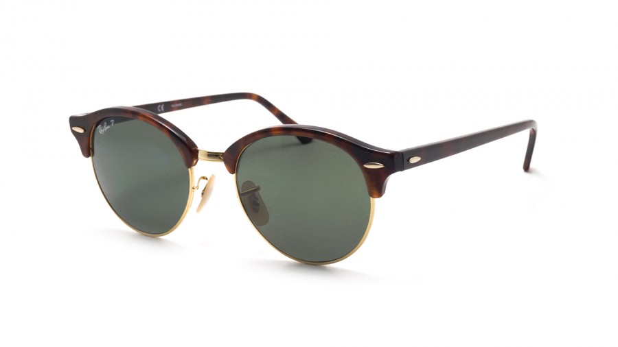 Sunglasses Ray-Ban Clubround Tortoise RB4246 990/58 51-19 Polarized in  stock | Price 105,75 € | Visiofactory