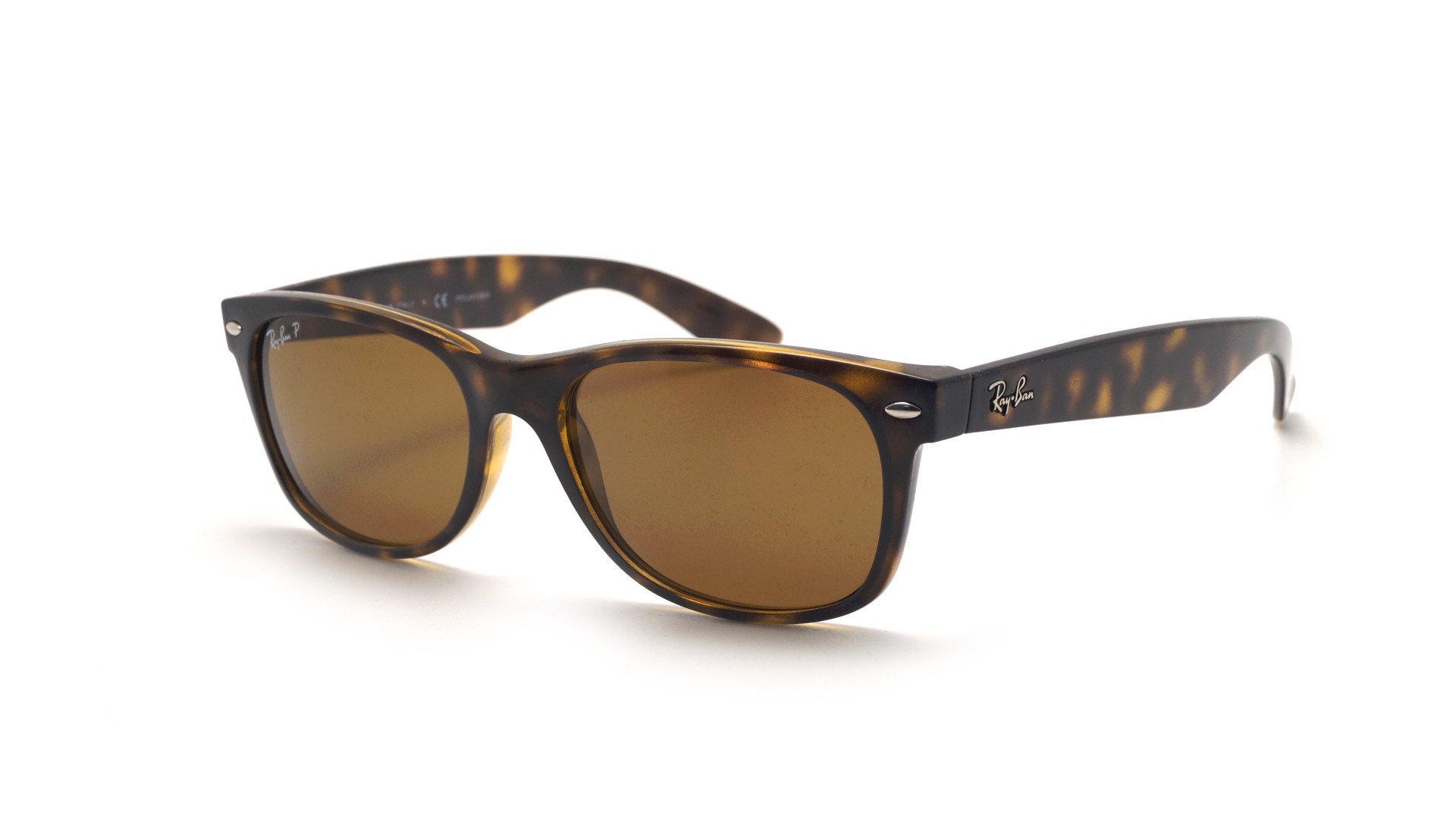 Sunglasses Ray-Ban New Wayfarer Tortoise RB2132 902/57 55-18 Polarized ...