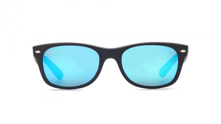 Sunglasses Ray-Ban New Wayfarer Black Matte RB2132 622/17 52-18 Small Mirror in stock