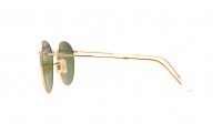Ray-Ban Round Metal Gold Matt RB3447 112/4L 53-21 Breit Polarisierte Gläser Verspiegelte Gläser