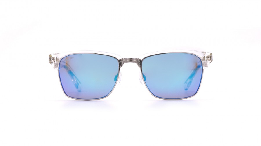 Sunglasses Maui Jim Kawika Clear B257 05CR 54-18 Medium Polarized Mirror in stock