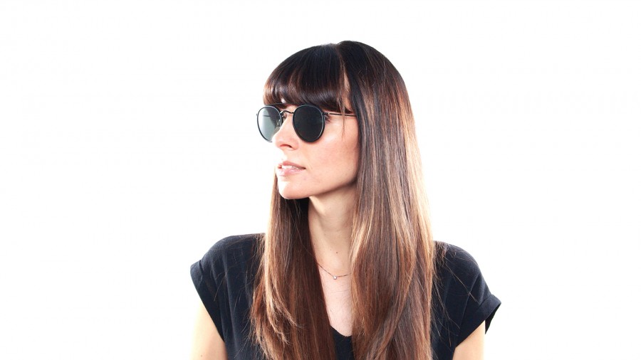 Sunglasses Ray-Ban Round Double Bridge Black RB3647N 002/58 51-22