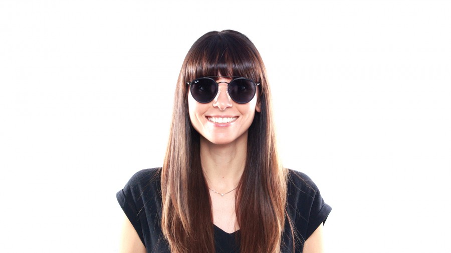 Sunglasses Ray-Ban Round Double Bridge Black RB3647N 002/R5  display picture 1