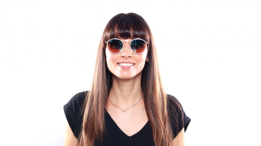 Sunglasses Ray-Ban Round Double Bridge Gold RB3647N 001/4O 51-22