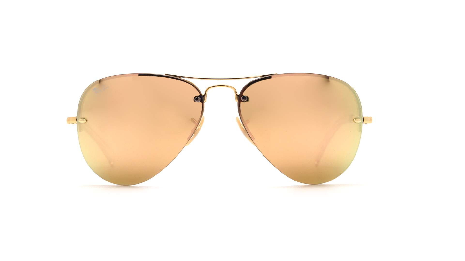 Ray-Ban RB3449 001/2Y 59-14 Gold Mirror in stock | Price 89,13 ...