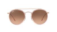 Ray-Ban Round Double bridge RB3647N 9069/A5 51-22 Różowy
